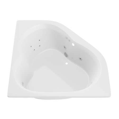 ATLANTIS WHIRLPOOLS Cascade 60 x 60 Corner Whirlpool Bathtub 6060CWR